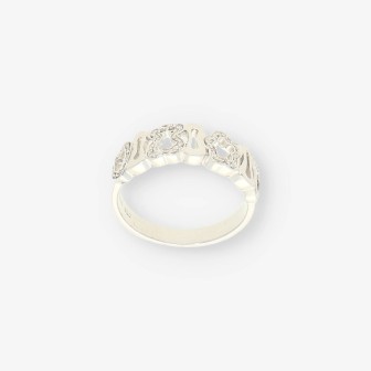 Anillo or blanco y bri TOUS