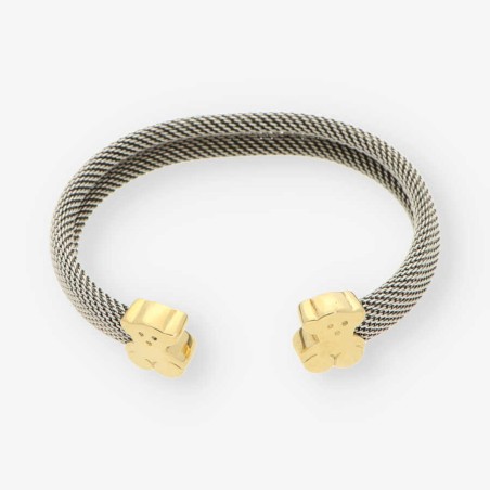 Pulsera esclava Tous en acero y oro