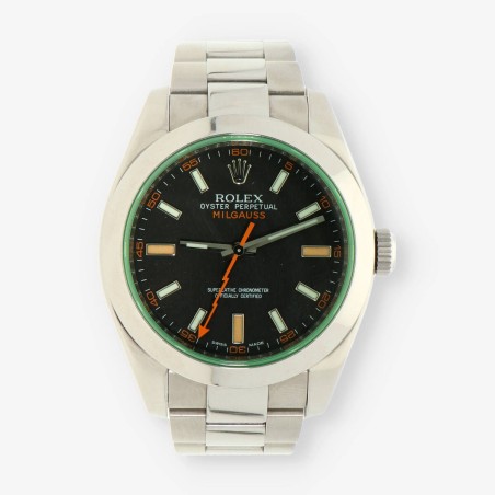 ROLEX acero MILGAUS 116400GV NÂºV931956