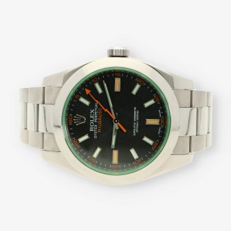 ROLEX acero MILGAUS 116400GV NÂºV931956