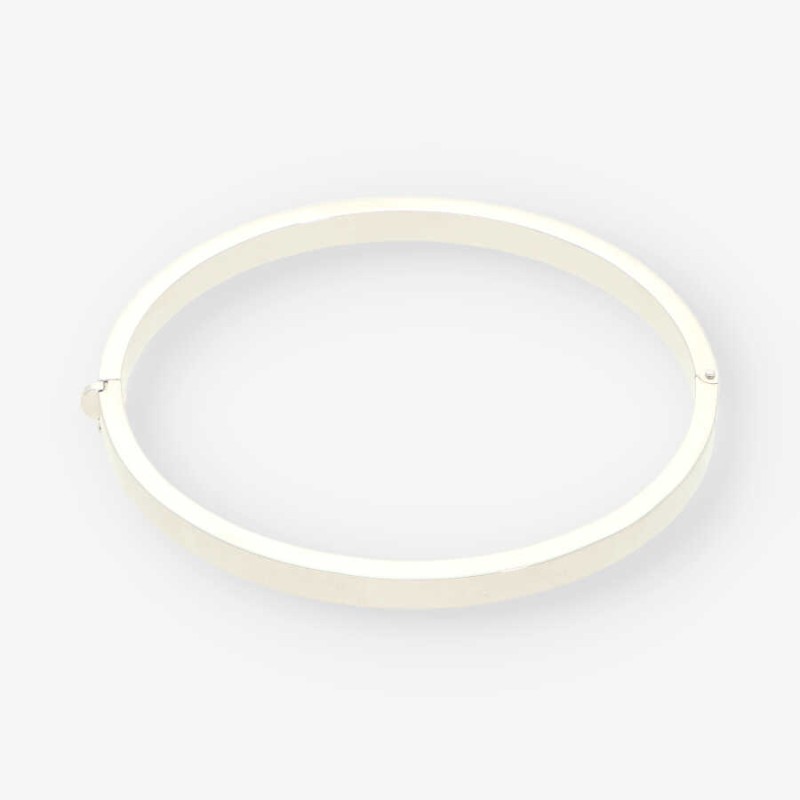 Pulsera esclava en oro blanco 18kt