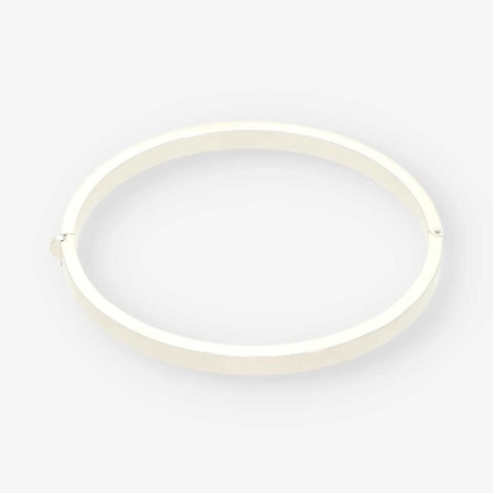 Pulsera esclava en oro blanco 18kt