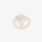 Anillo Serpiente oro bicolor 18kt