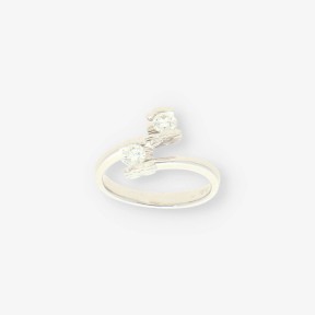 Anillo Tous en oro blanco 18kt con brillantes