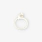 Anillo Tous en oro blanco 18kt con brillantes