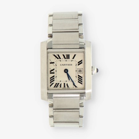 Reloj acero CARTIER Tank 2465