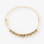 Pulsera esclava en oro 18kt con brillantes