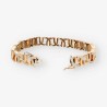 Pulsera oro bicolor y bri