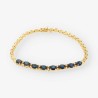 Pulsera oro zafiro y bri