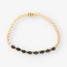 Pulsera oro zafiro y bri