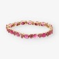 Pulsera riviere oro 18kt y rubi