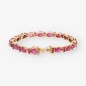 Pulsera riviere oro 18kt y rubi