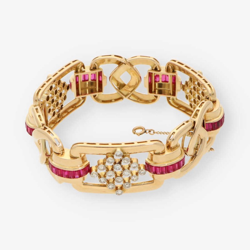 Pulsera Chevalier oro 18kt y diamantes