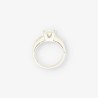 Anillo oro blanco y bri aprox. 1,05 Qt.