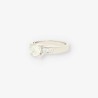 Anillo oro blanco y bri aprox. 1,05 Qt.