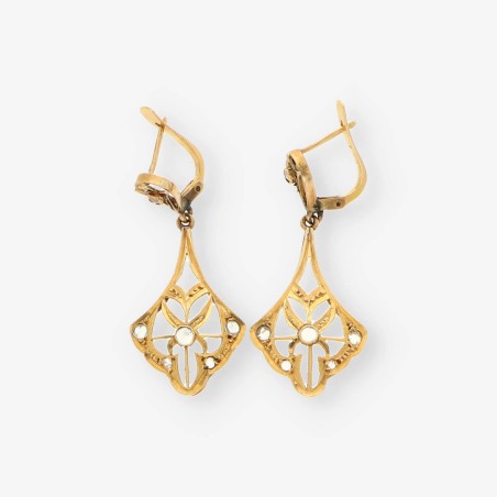 Pendientes vintage en oro 18kt