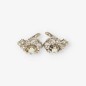 Pendientes vintage platino y brillantes