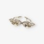 Pendientes vintage platino y brillantes