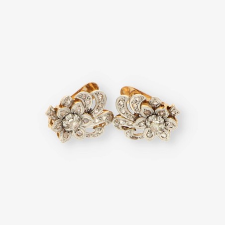 Pendientes Vintage oro 18kt y diamantes