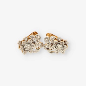 Pendientes Vintage oro y diamantes