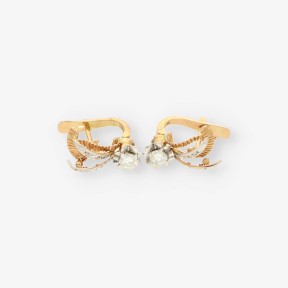 Pendientes Vintage oro 18kt y brillantes