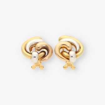 Pendientes oro tres colores