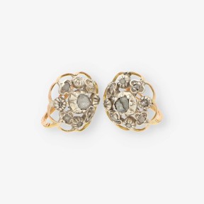 Pendientes Vintage oro y diamantes