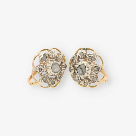 Pendientes Vintage oro y diamantes