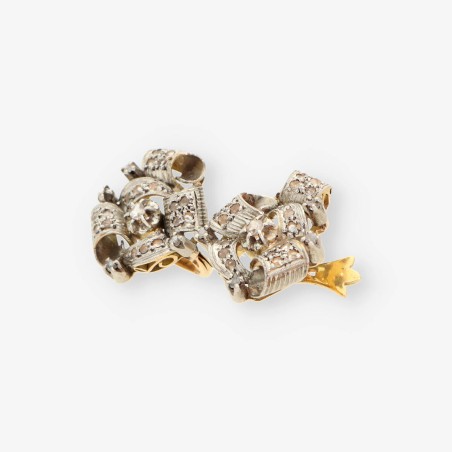 Pendientes Vintage oro 18kt y diamantes