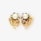 Pendientes oro 18kt brillante y perla