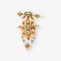 Broche de oro 18kt con diamantes