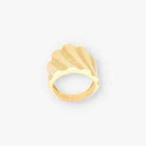 Anillo en oro 18kt mate