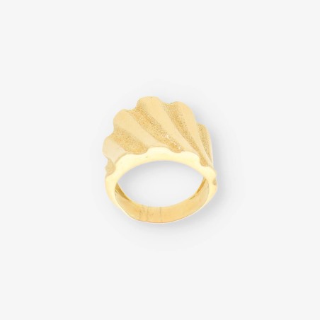 Anillo en oro 18kt mate