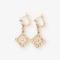 Pendientes vintage en oro 18kt con diamantes