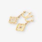 Pendientes vintage en oro 18kt con diamantes