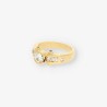 Anillo oro y bri aprox. 0,90 Qt.