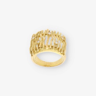 Anillo oro y bri