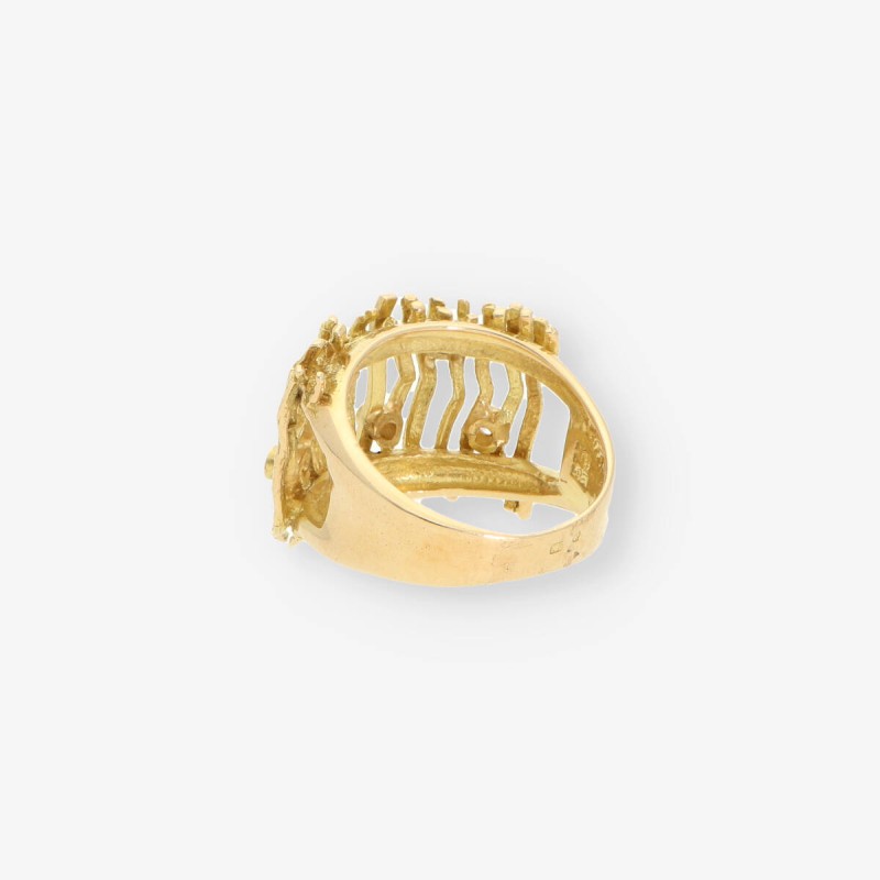 Anillo oro y bri