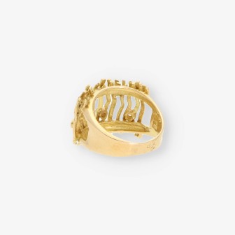 Anillo oro y bri