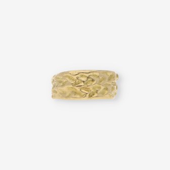 Anillo ancho en oro 18