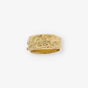 Anillo ancho en oro 18