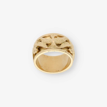 Anillo ancho en oro 18kt