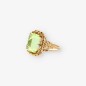 Anillo vintage en oro 18kt con piedra verde