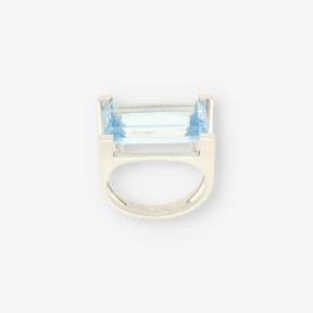 Anillo en oro blanco 18kt