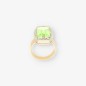 Anillo vintage en oro 18kt con piedra verde