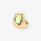 Anillo vintage en oro 18kt con piedra verde