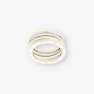 Anillo Bulgari BZero de 3 bandas en oro blanco 18kt