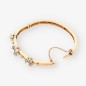 Pulsera esclava vintage oro 18kt con diamantes y perla