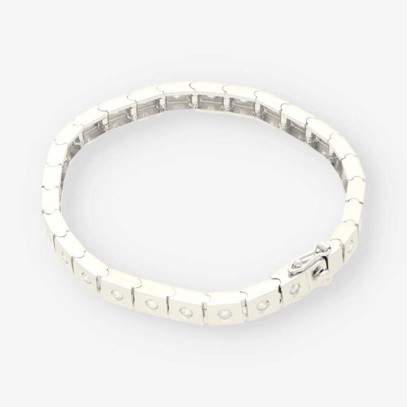 Pulsera riviere oro bl bri aprox.1,30 Qt