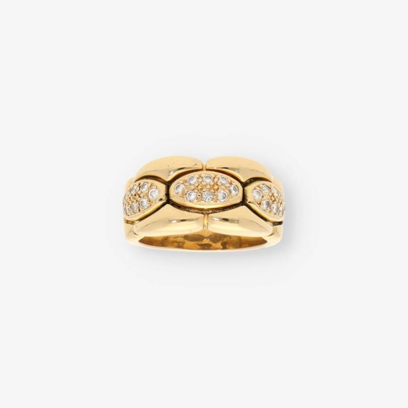 Anillo Cartier oro 18kt Brillantes